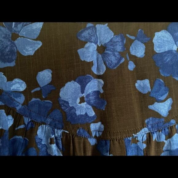 NWT A New Day blue floral button front XS - Picture 3 of 4